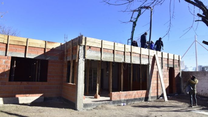 La obra de ampliación del jardín municipal de barrio Las Acacias avanza a buen ritmo