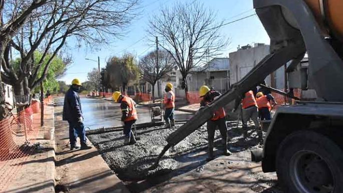 Empezaron a pavimentar el San Nicolás
