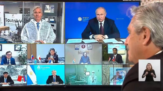 Fernández y Putin anunciaron el inicio de la producción de la vacuna Sputnik V en Argentina