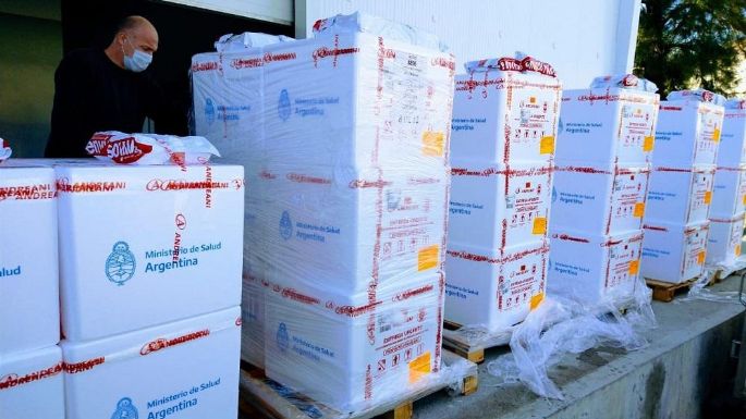 Córdoba recibió una partida de 39.000 de primeras dosis de Sputnik V