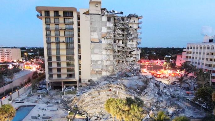 Reanudaron las tareas de búsqueda y rescate en el edificio derrumbado en Miami