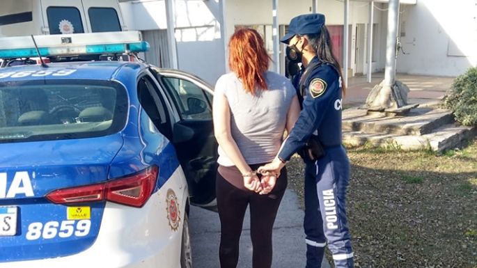 Detenida con una cuchilla