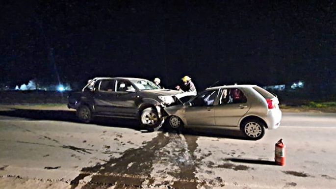 Pareja con heridas de gravedad tras un choque frontal en ruta 9
