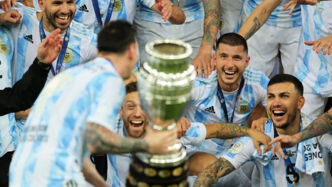 La AFA celebró el triunfo de Argentina: "Messiento campeón"