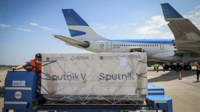Llegaron 550 mil segundas dosis de Sputnik V