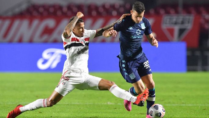 Racing se recuperó de un error y obtuvo un valioso empate en Brasil