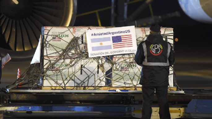 Llegaron al país 3,5 millones de vacunas Moderna donadas por el Gobierno de Estados Unidos
