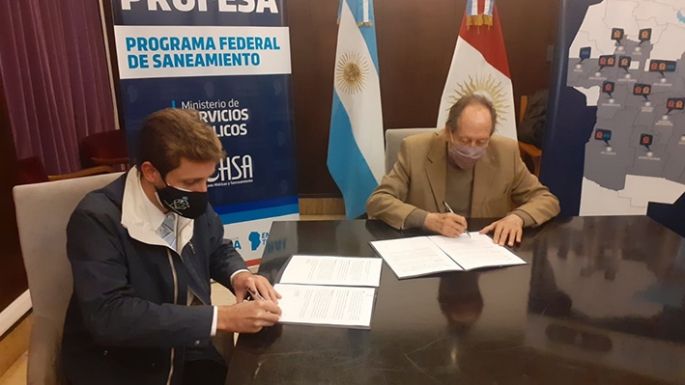 Un gran paso hacia la obra de cloacas
