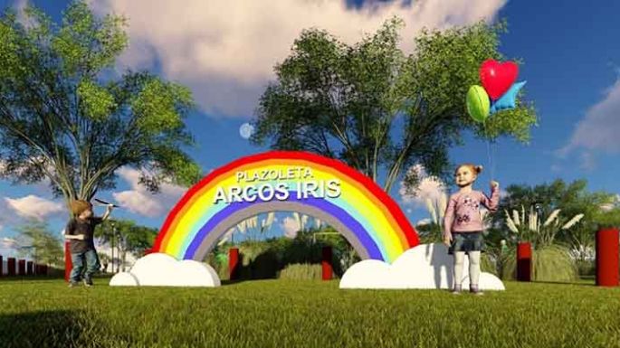 Nueva plazoleta Arco Iris
