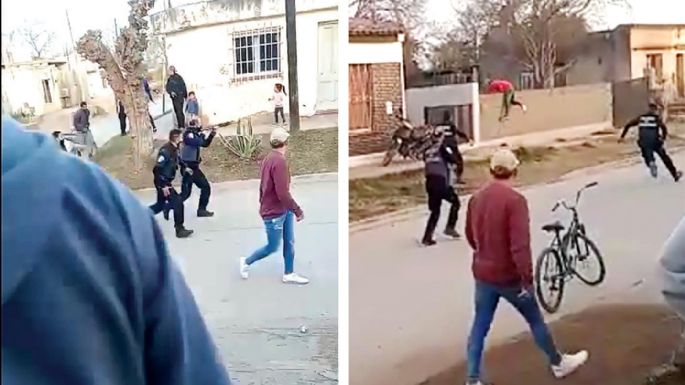 En un video muestran una persecución a los tiros