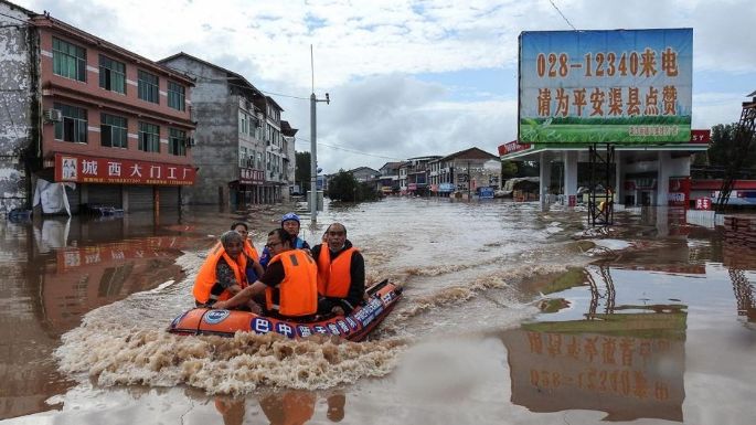 Gravísimo temporal en China: al menos 25 muertos y 200 mil evacuados