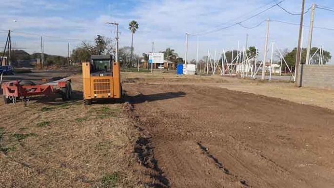 Construyen el nuevo playón