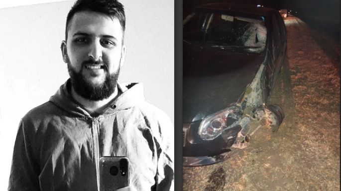 Murió el joven motociclista que había chocado contra un auto cerca de Hernando