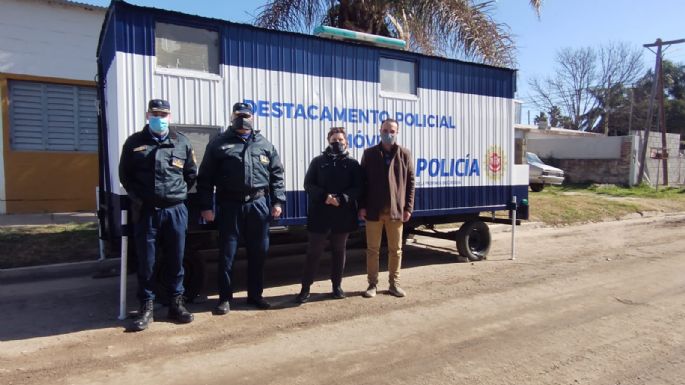 Ya está en función el destacamento móvil en barrio Mariano Moreno