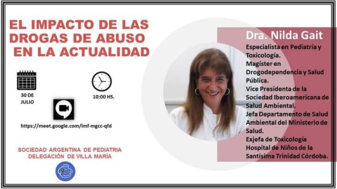 Brindarán una charla sobre "El impacto de las drogas de abuso en la actualidad"