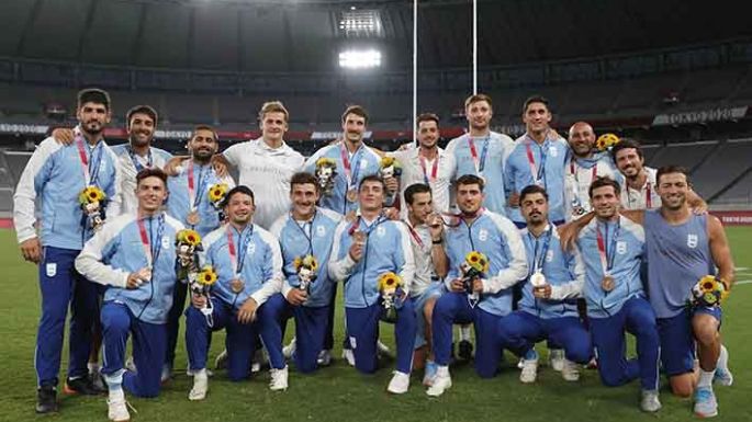 Los Pumas levantaron la primera medalla entre los argentinos