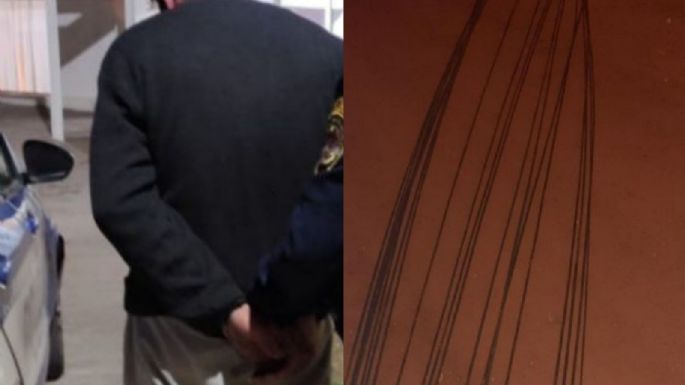 Lo engancharon cuando se estaba llevando barras de hierro de una obra