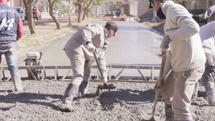 Avanza la pavimentación en la ciudad
