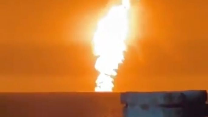 Investigan una impresionante explosión en el Mar Caspio