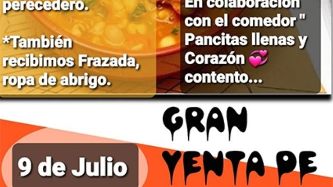 Organizaron un locro solidario para mañana