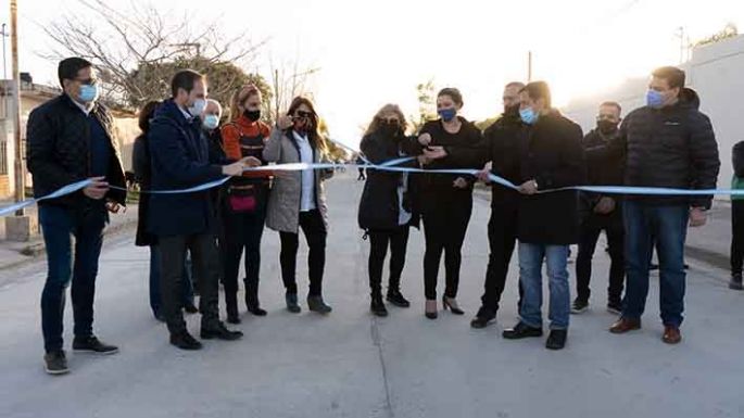 Inauguraron la diagonal Perón
