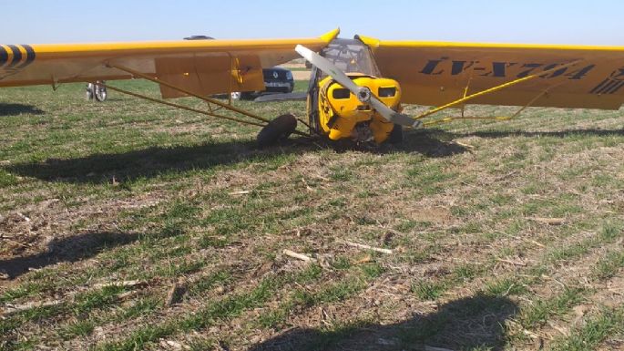 Cayó una avioneta en Oliva