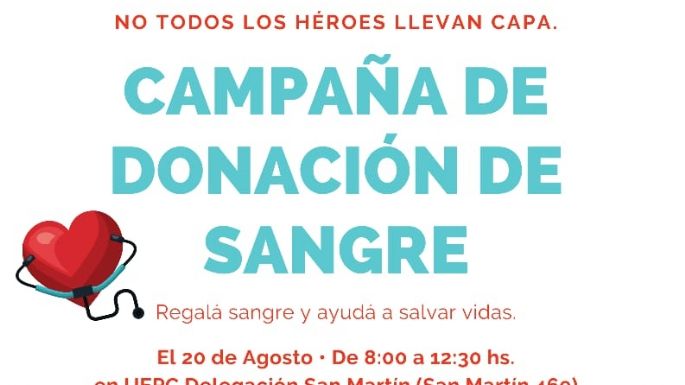 Convocan voluntarios para una nueva colecta de sangre de Fundayt