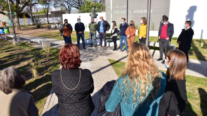 Inauguraron la renovación integral de la plaza Almirante Brown