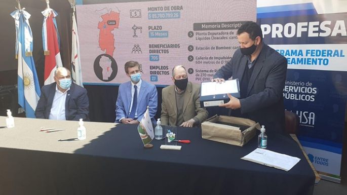 Tres oferentes para la obra de cloacas
