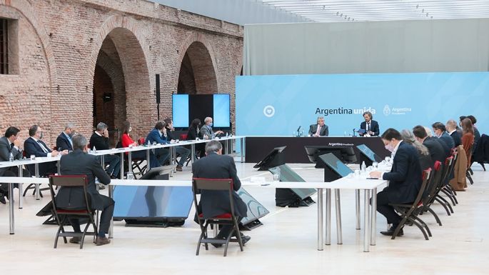 El presidente encabezó una reunión de Gabinete