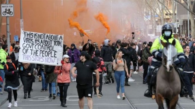 Australia: represión y detenciones