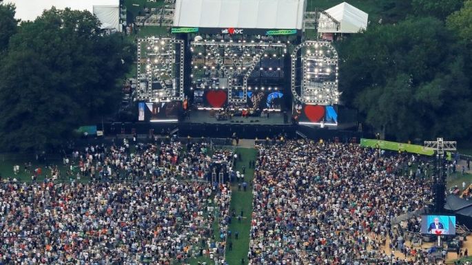 Suspenden el festival de "vuelta a la normalidad" en Nueva York por una tormenta eléctrica