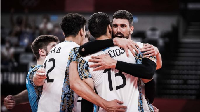 Voley: Argentina logró un triunfo histórico ante Italia y pasó a semifinal en Tokio 2020