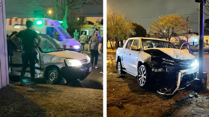 Violento choque en bulevar Argentino y Teniente Ibáñez