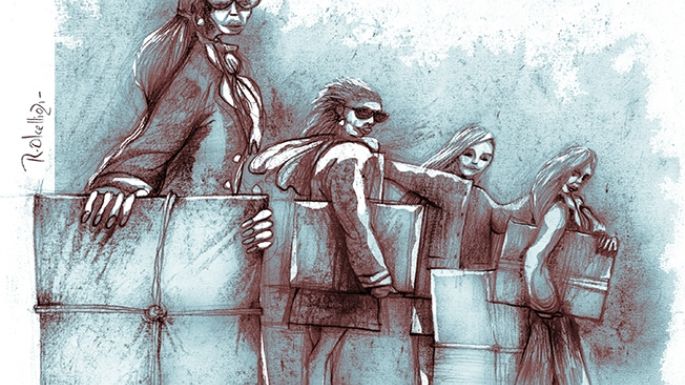 Cuatro mujeres integrantes de la delegación de artistas de Villa María en Córdoba