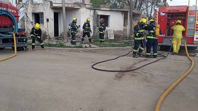 Se prendió fuego una vivienda