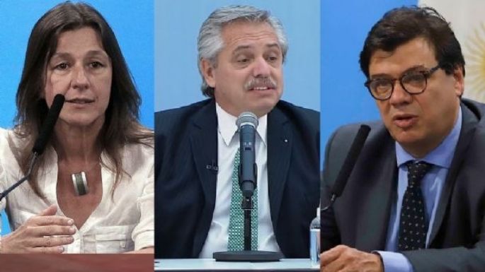 Los ministros Moroni y Frederic hicieron público su apoyo al presidente