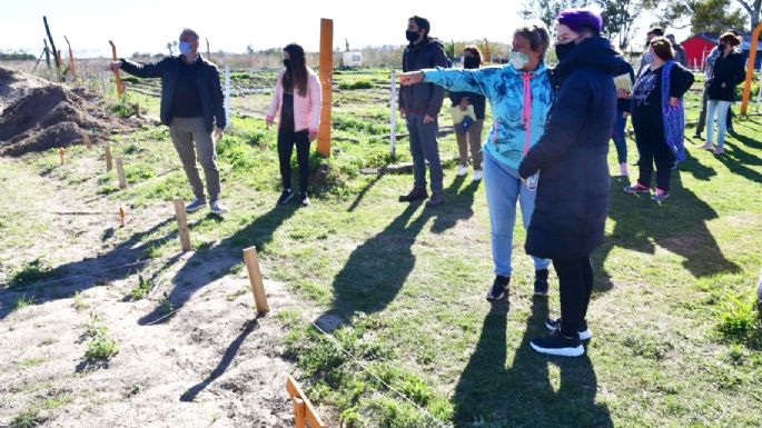 Doce familias ya cultivan sus alimentos