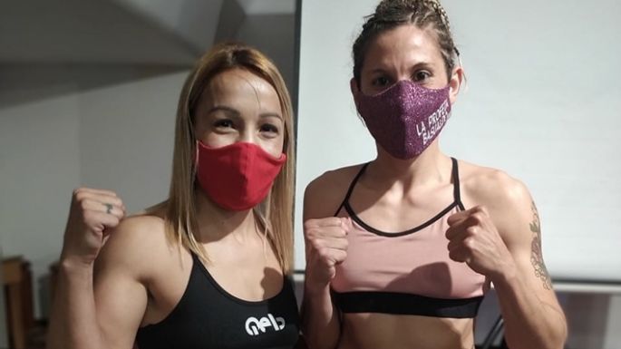 Juliana Basualdo se cruza con la campeona Tuti Bopp