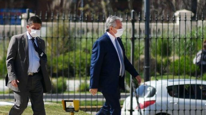 El presidente concentra su actividad en la Casa Rosada