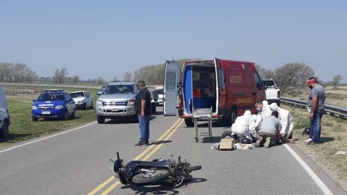 Fuerte accidente entre La Palestina y Arroyo Cabral
