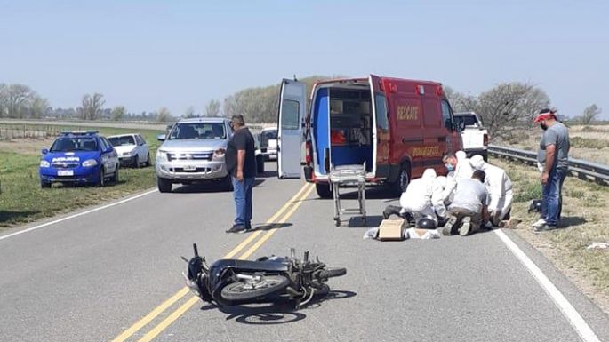 Padre e hija con lesiones graves tras un accidente