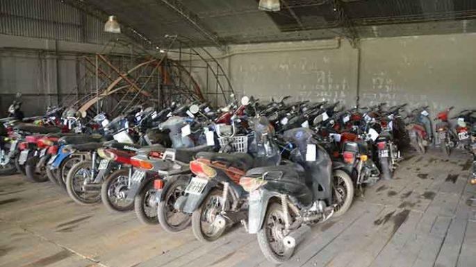 Ordenaron la compactación y destrucción de 1.141 motos