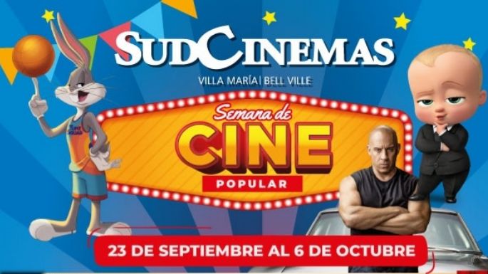 SudCinemas confirmó los horarios para su Semana de Cine Popular