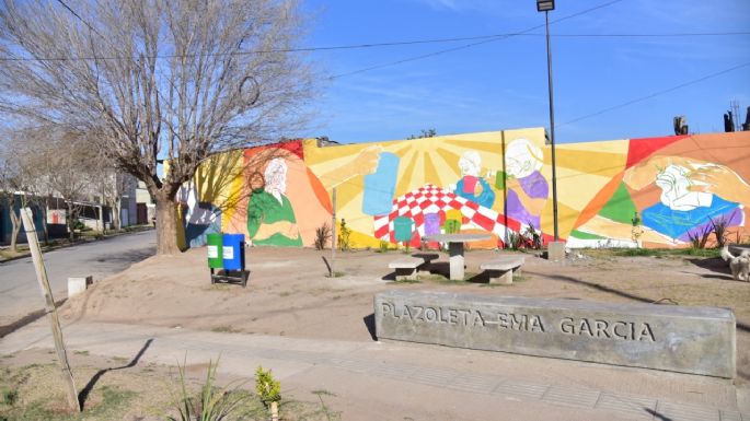 Mañana habilitarán la plazoleta Ema de García en el barrio Malvinas Argentinas