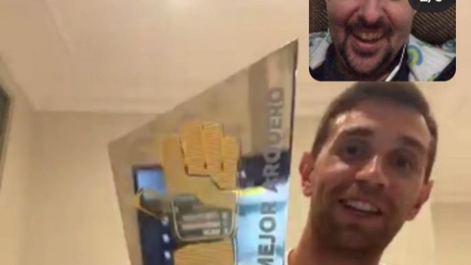 Ganó un concurso de Adidas y pudo charlar vía web con el "Dibu" Martínez
