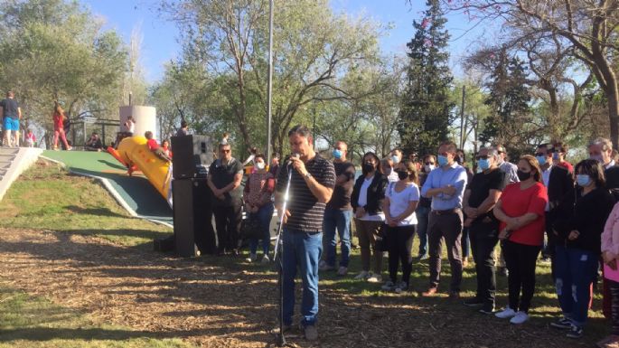 Rosso encabezó la habilitación del Parque Infantil Alba Rava de Pizzorno