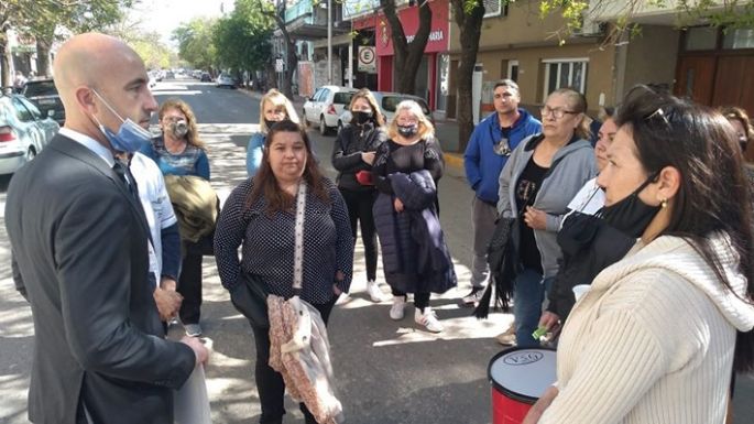 Familiares de un detenido protestaron ante Tribunales