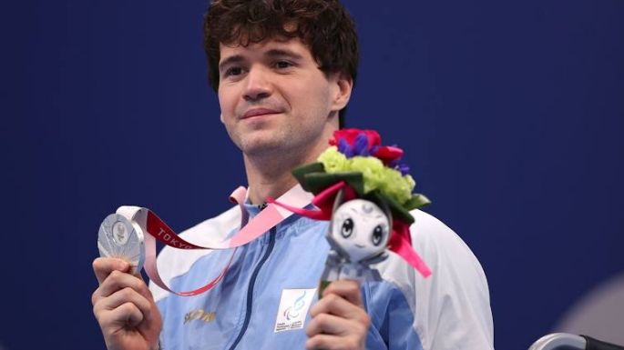 El nadador Matias De Andrade obtuvo la medalla de plata en los 100 metros espalda
