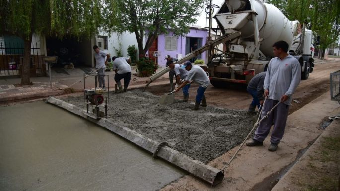 Se pavimentó más de la mitad del barrio San Nicolás
